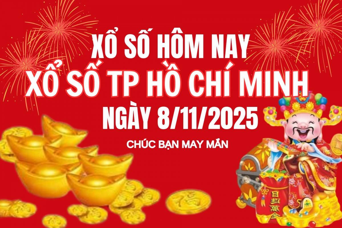 XSHCM 3/11, Kết quả xổ số Hồ Chí Minh hôm nay 3/11/2025, Trực tiếp XSHCM ngày 3 tháng 11