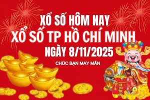 XSHCM 8/11, Kết quả xổ số Hồ Chí Minh hôm nay 8/11/2025, Trực tiếp XSHCM ngày 8 tháng 11