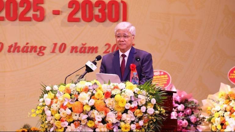 Chủ tịch Ủy ban Trung ương Mặt trận Tổ quốc Việt Nam Đỗ Văn Chiến: Thái Nguyên phải là điểm sáng thi đua yêu nước