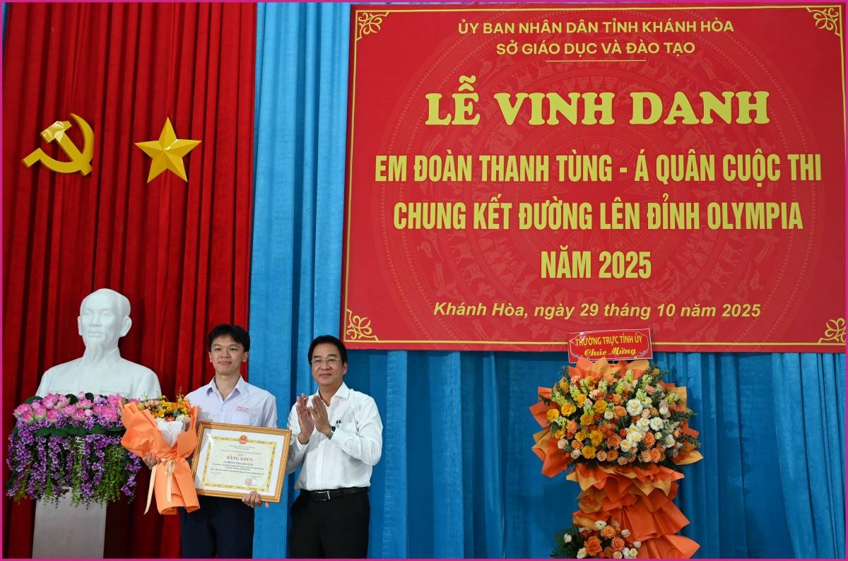 Đoàn Thanh Tùng – Á quân Olympia 2025, niềm tự hào của Khánh Hòa