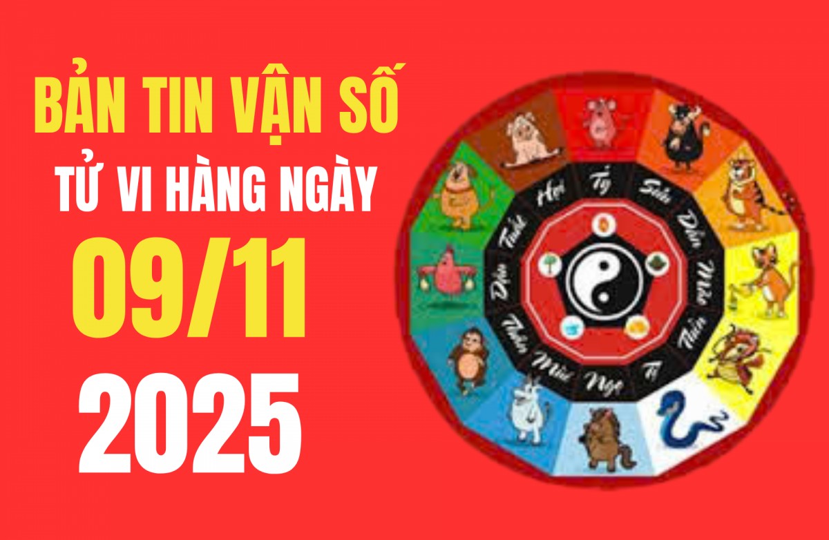 Tử vi - Vận số ngày 09/11/2025: Cát khí lan tỏa, tài lộc và công danh cùng thăng hoa