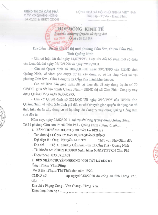 Nhìn nhận pháp lý về Hợp đồng kinh tế giữa Công ty Xây dựng Quảng Hồng và đối tác Nhìn nhận pháp lý về Hợp đồng kinh tế giữa Công ty Xây dựng Quảng Hồng và đối tác