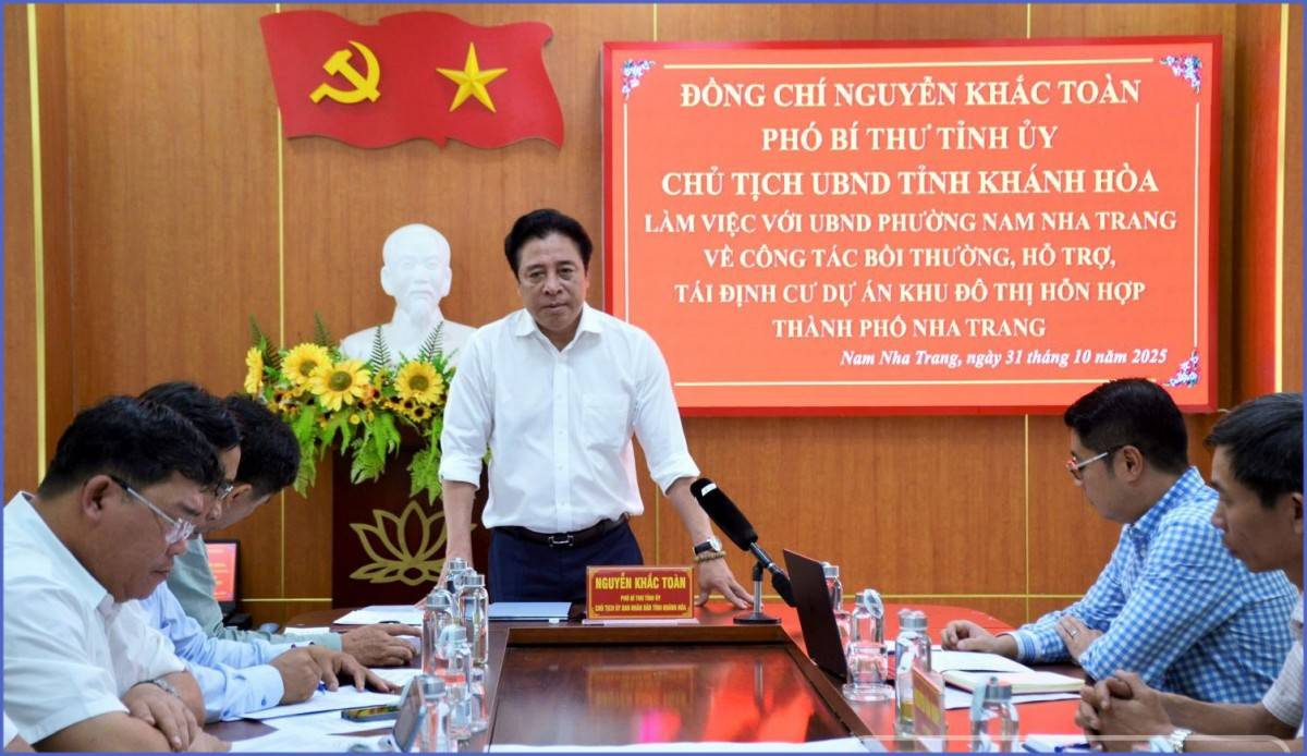 Khánh Hòa đẩy nhanh giải phóng mặt bằng cho khu đô thị ven sông 17.000 tỷ đồng ở Nha Trang