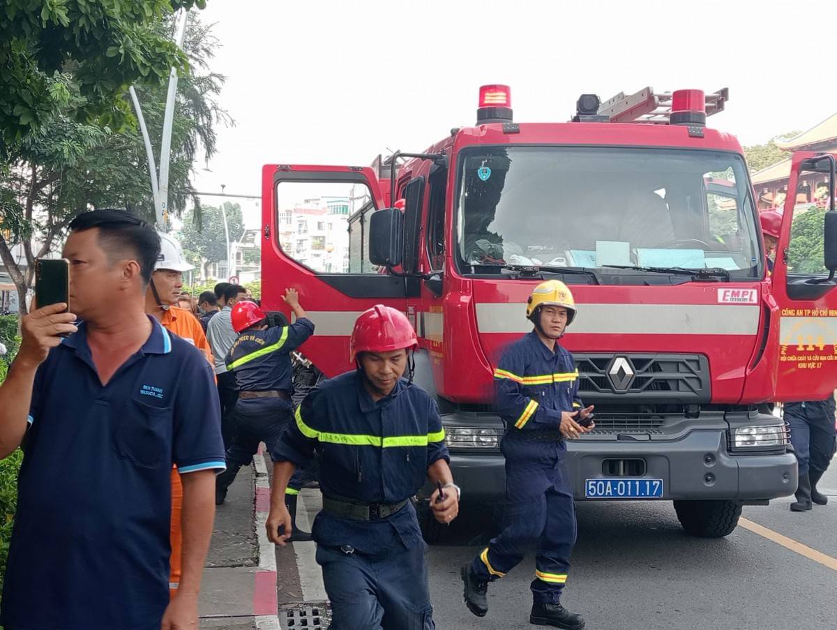 Buổi diễn tập huy động hơn 150 người tham gia.