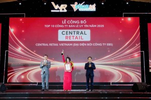 Central Retail Việt Nam tiếp tục được vinh danh vị trí quán quân Top 10 Công ty uy tín ngành Bán lẻ