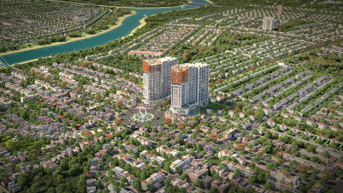 Tổ hợp căn hộ Cora Tower tạo sức hút lớn ngay từ khi ra mắt. (Ảnh phối cảnh: Sun Property)