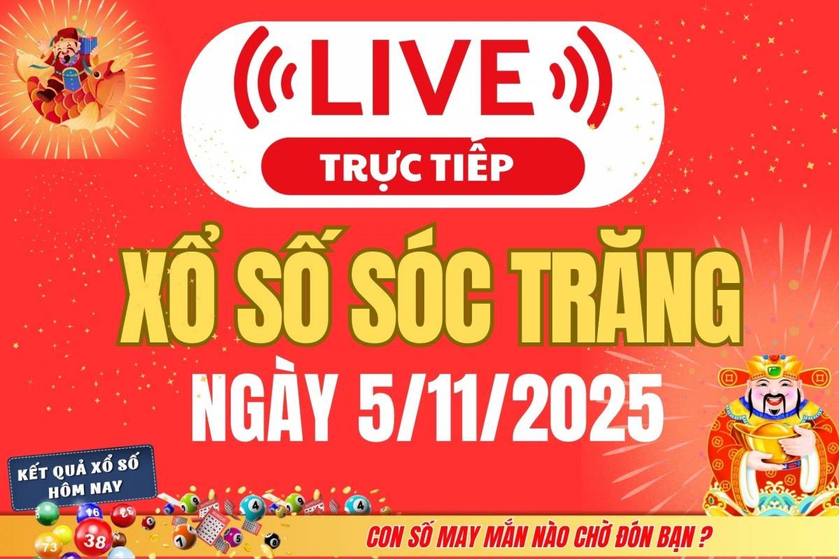 TRỰC TIẾP: Xổ số Sóc Trăng hôm nay ngày 29/10/2025 - XSST 29/10