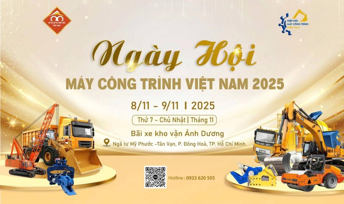 Ngày hội máy móc công trình việt nam 2025 – nơi kết nối ngành xây dựng