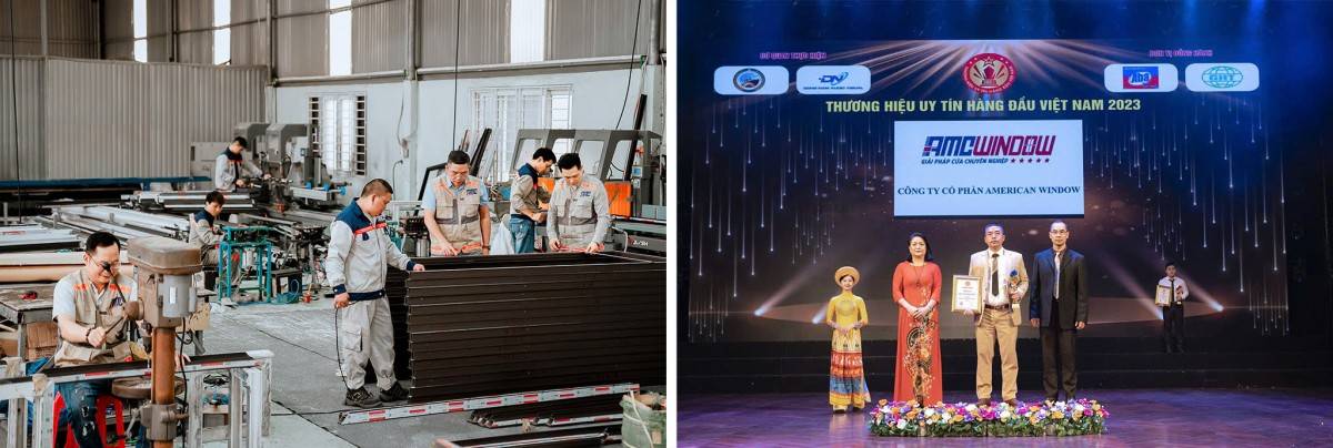 American Window là nhà sản xuất nhôm - cửa nhôm vinh dự nhận Giải thưởng “Thương hiệu Uy tín Hàng đầu Việt Nam 2023 Ảnh: https://amcwindow.com/