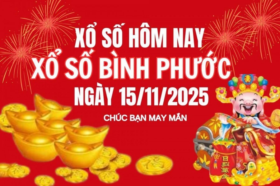 XSBP 15/11, Kết quả xổ số Bình Phước hôm nay 15/11/2025, trực tiếp XSBP ngày 15 tháng 11