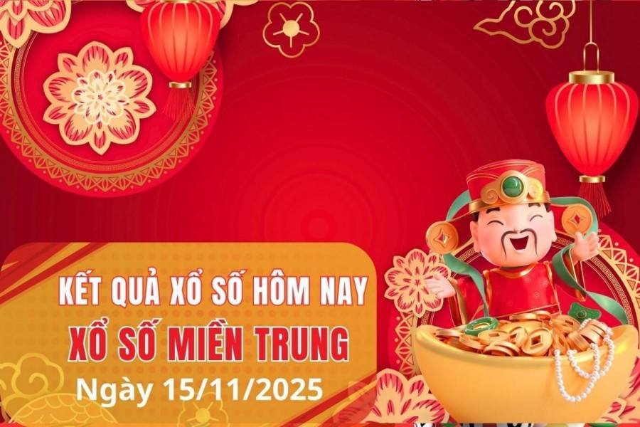 XSMT 15/11, Xổ số miền Trung ngày 15 tháng 11, Trực tiếp Kết quả Xổ số miền Trung hôm nay ngày 15/11/2025