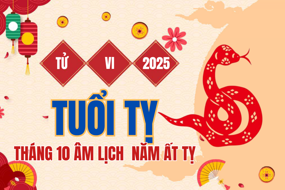 Tử vi tuổi Tỵ tháng 10 (âm lịch) năm 2025: Đế Vượng khai vận, công danh vững tiến giữa giông bão