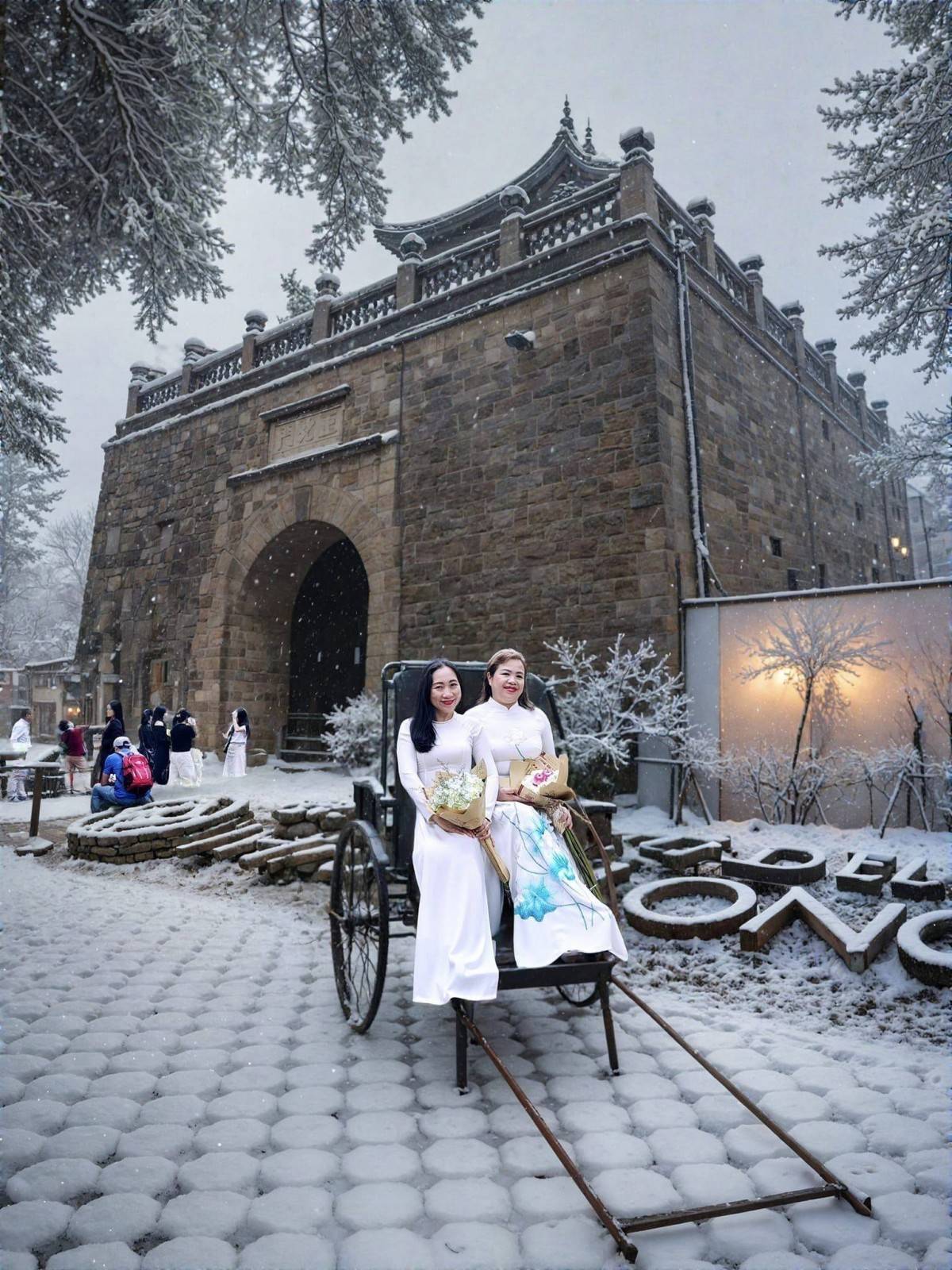 Trào lưu “đứng giữa trời tuyết” bằng AI: Khi công nghệ thổi hồn vào mùa đông ảo diệu