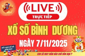 Trực tiếp: Kết Quả Xổ Số Bình Dương Hôm Nay 7/11/2025 – XSBD 7/11