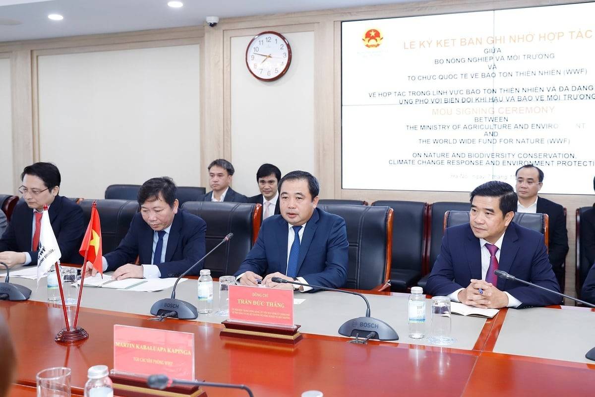 Bộ Nông nghiệp và Môi trường ký Biên bản ghi nhớ hợp tác với  WWF : Cho mục tiêu Net-Zero 2050