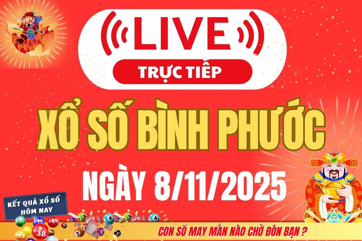 TRỰC TIẾP: Xổ số Bình Phước hôm nay ngày 1/11/2025 - XSBP 1/11