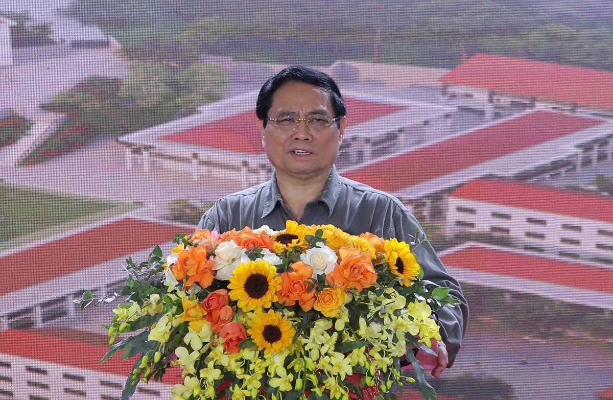 Thủ tướng Phạm Minh Chính dự lễ khởi công xây dựng 72 trường học vùng biên