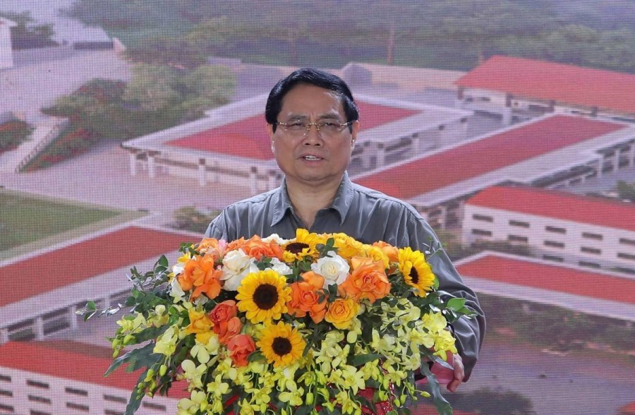 Thủ tướng Phạm Minh Chính dự lễ khởi công xây dựng 72 trường học vùng biên