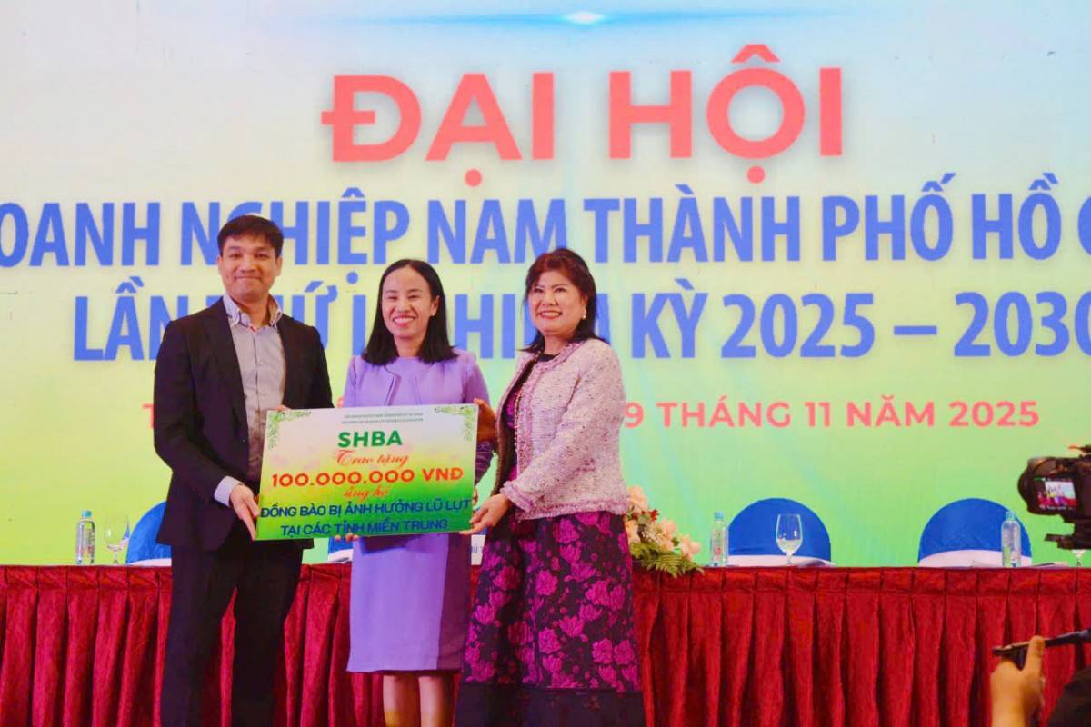 Thay mặt Ban chấp  hành HộiHội Doanh nghiệp Nam TP. Hồ Chí Minh (SHBA) 