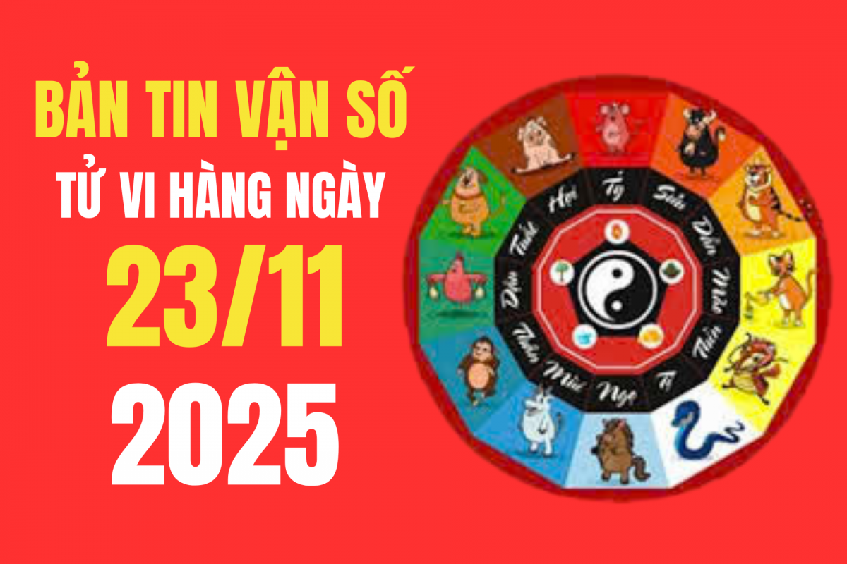 Tử vi - Vận số ngày 23/11/2025: Tuổi Tỵ, Tý, Thân, Thìn đón quý nhân, vận tài khởi sắc