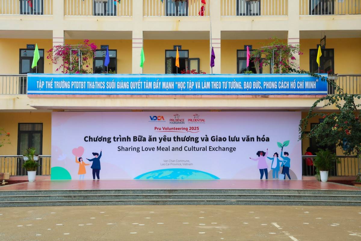 Không gian tại trường TH và THCS Suối Giàng