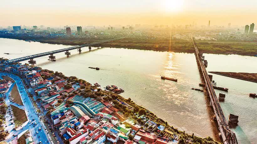 Hà Nội kiến tạo trục cảnh quan khổng lồ dọc sông Hồng