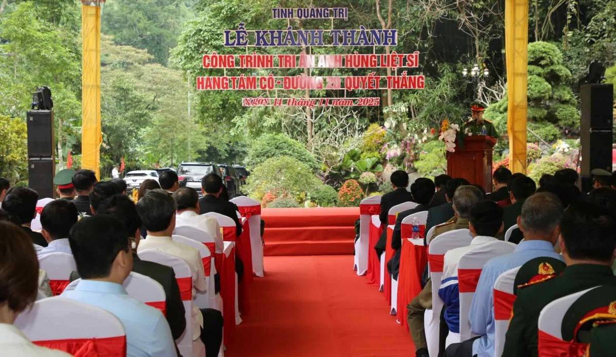 Quảng Trị: Khánh thành công trình tôn tạo Hang Tám Cô