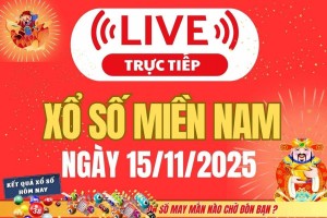 TRỰC TIẾP: Kết quả Xổ số miền Nam hôm nay 15/11/2025 - XSMN 15/11