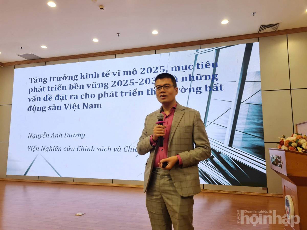 ThS Nguyễn Anh Dương: Tăng trưởng bền vững tạo nền tảng ổn định cho thị trường bất động sản