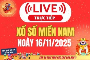 TRỰC TIẾP: Kết quả Xổ số miền Nam hôm nay 16/11/2025 - XSMN 16/11