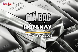 Giá bạc hôm nay 18/11/2025: Giá bạc trong nước tăng, thế giới giảm