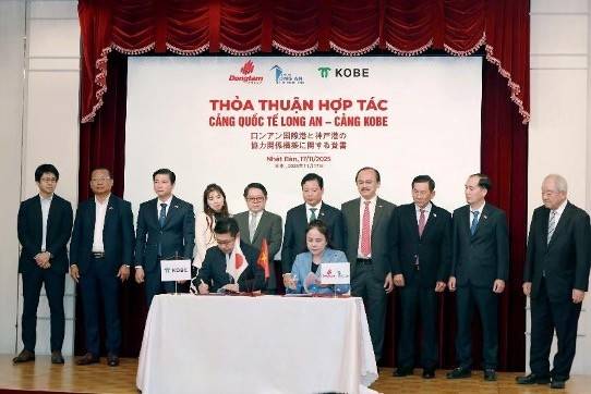 Cảng quốc tế Long An và cảng Kobe thiết lập quan hệ đối tác chiến lược nhằm tăng giao thương, giảm chi phí logistics