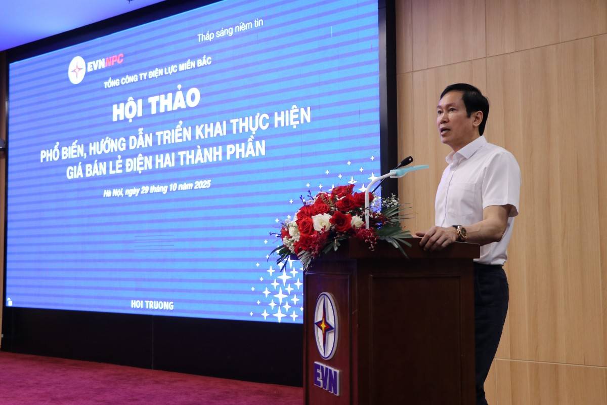 EVNNPC tổ chức Hội thảo hướng dẫn triển khai giá bán lẻ điện hai thành phần