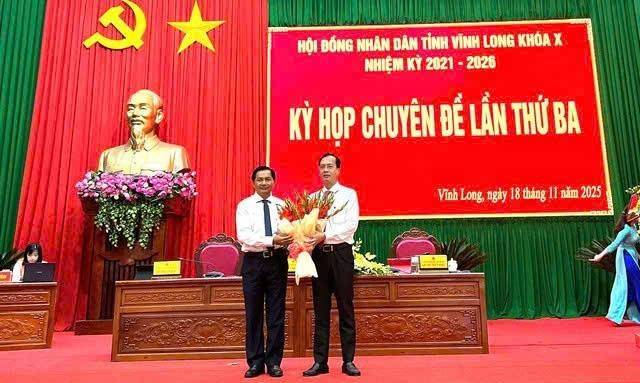 Ông Trần Trí Quang giữ chức Chủ tịch UBND tỉnh Vĩnh Long