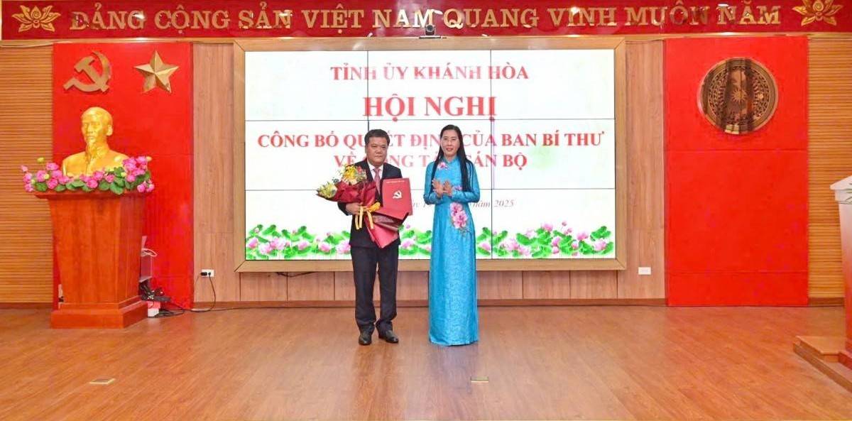 Ông Trần Phong giữ chức Phó Bí thư Tỉnh ủy Khánh Hòa nhiệm kỳ 2025 - 2030