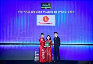 Vingroup thăng hạng trong top 10 nơi làm việc tốt nhất việt nam năm 2025