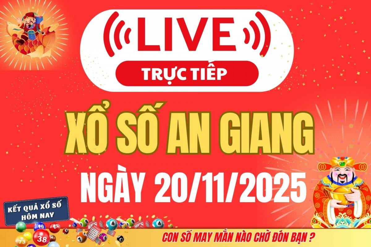 Trực tiếp: Xổ số An Giang hôm nay ngày 13/11/2025 - XSAG 13/11