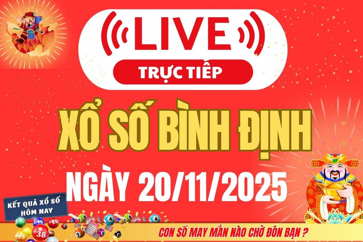 TRỰC TIẾP: Xổ số Bình Định hôm nay ngày 13/11/2025 - XSBDI 13/11