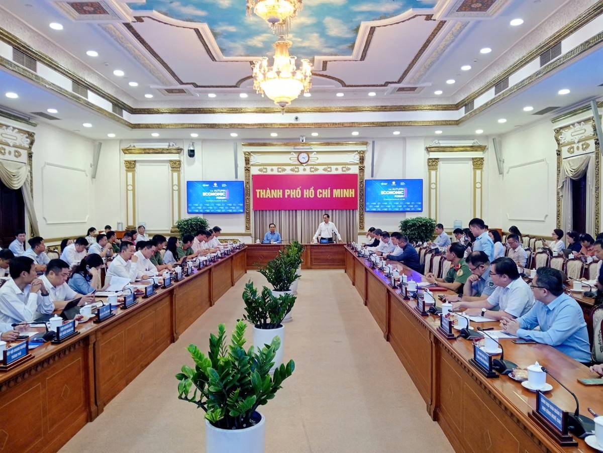 Quang cảnh cuộc họp. (Ảnh: Uyển Nhi)