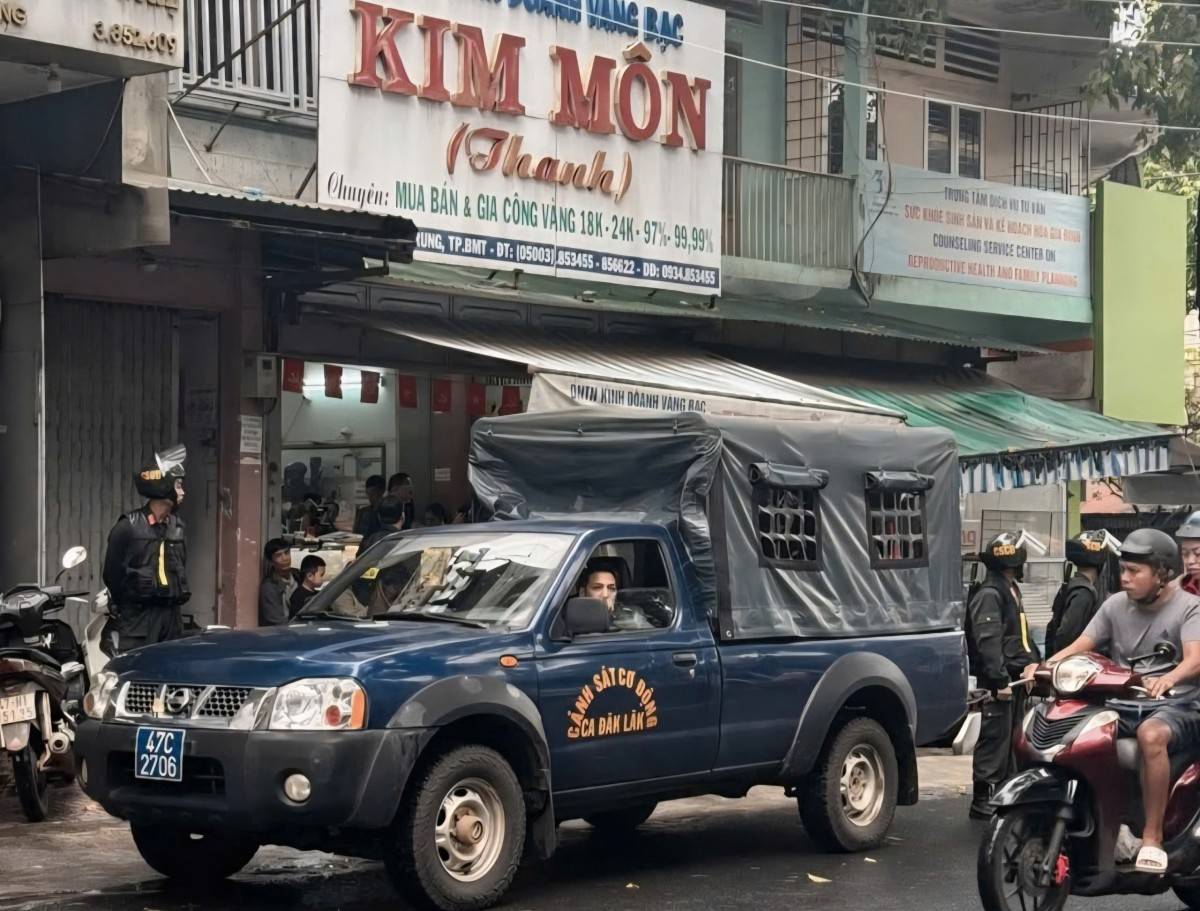 tiệm vàng Kim Môn, công an Đắk Lắk, Buôn Ma Thuột, doanh vàng bạc, kiểm tra nghiệp vụ