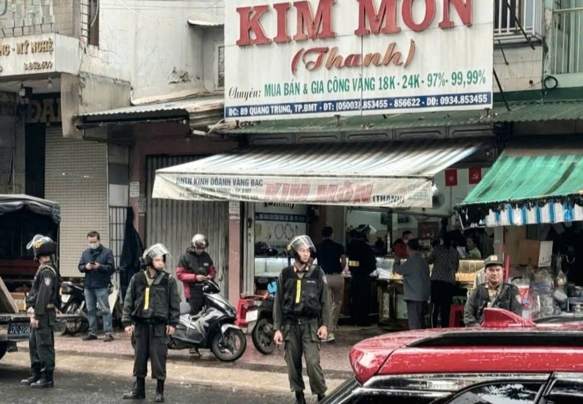 tiệm vàng Kim Môn, công an Đắk Lắk, Buôn Ma Thuột, doanh vàng bạc, kiểm tra nghiệp vụ