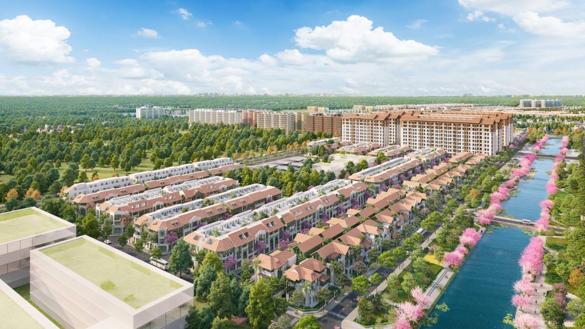 Phân khu Flora Avenue nơi giao hòa nhịp sống sôi động và không gian an yên. (Ảnh phối cảnh: Sun Property)