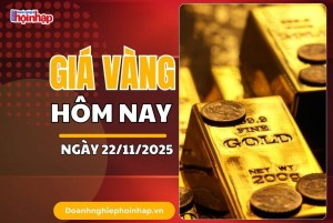 Giá vàng hôm nay 22/11: Vàng nhẫn, vàng miếng đồng loạt giảm mạnh
