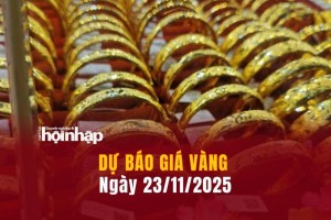 Dự báo giá vàng 23/11: Giá vàng nhẫn, vàng miếng "bật" tăng