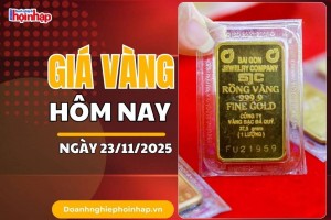 Giá vàng hôm nay 23/11: Vàng nhẫn, vàng miếng đồng loạt tăng "vọt"