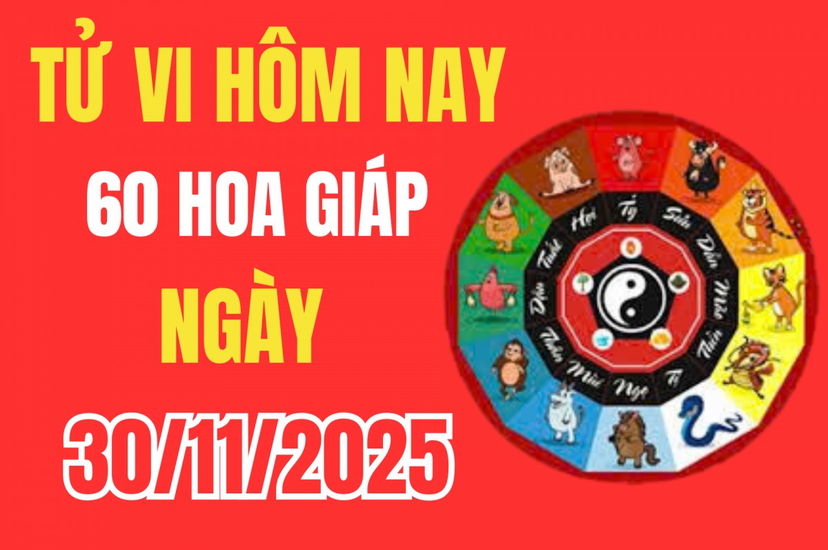 Tử vi 12 con giáp hôm nay ngày 30/11/2025: Vận đỏ bủa vây, TOP con giáp làm gì cũng dễ?