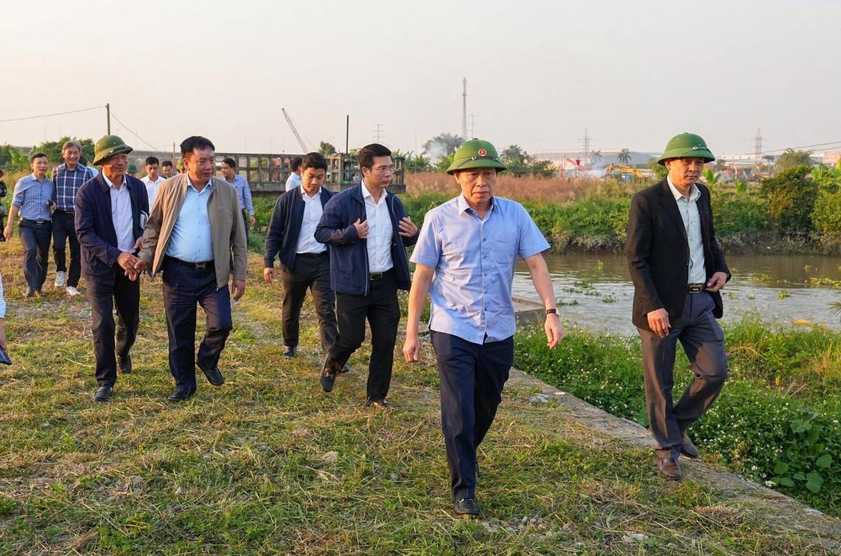 Bí thư Thành ủy Hải Phòng thị sát các tuyến đê trọng điểm, thúc đẩy dự án chống lũ