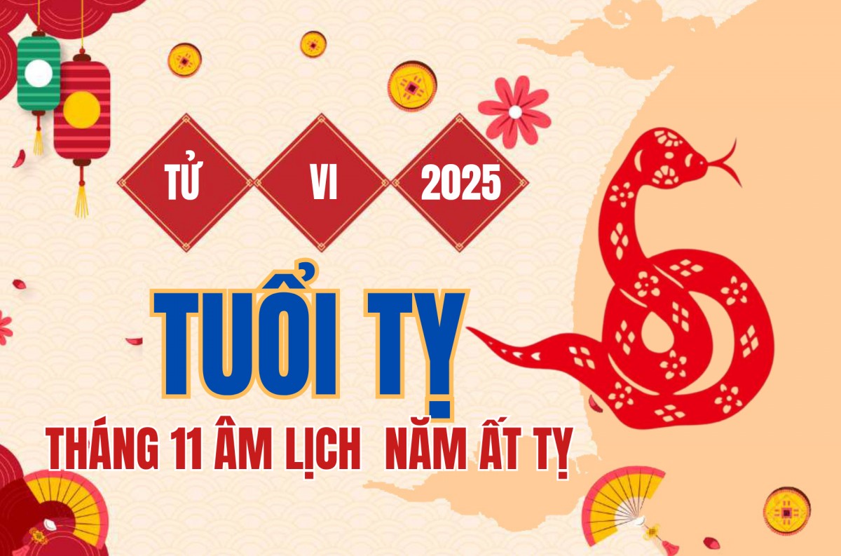 Tử vi tuổi Tỵ tháng 11 (âm lịch) năm 2025: Thời điểm “vàng” để đột phá.