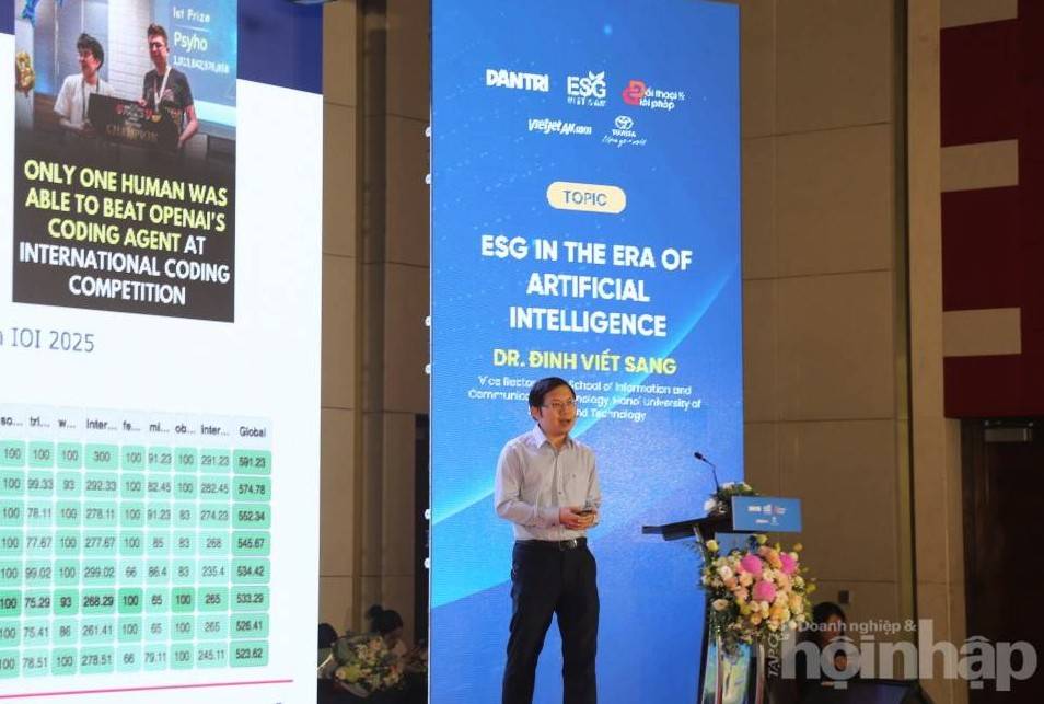 TS. Đinh Viết Sang: AI mở ra cơ hội vàng cho tăng trưởng bền vững ESG