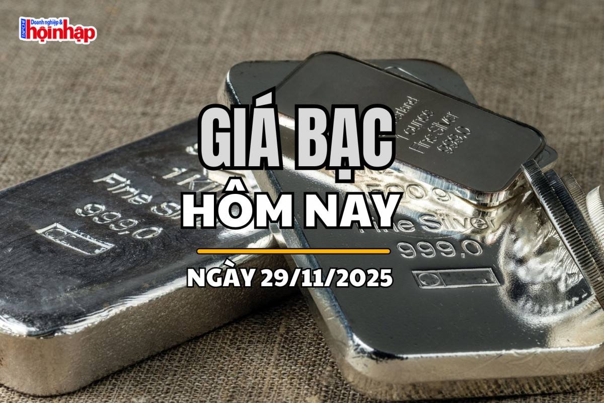 Giá bạc hôm nay 29/11/2025